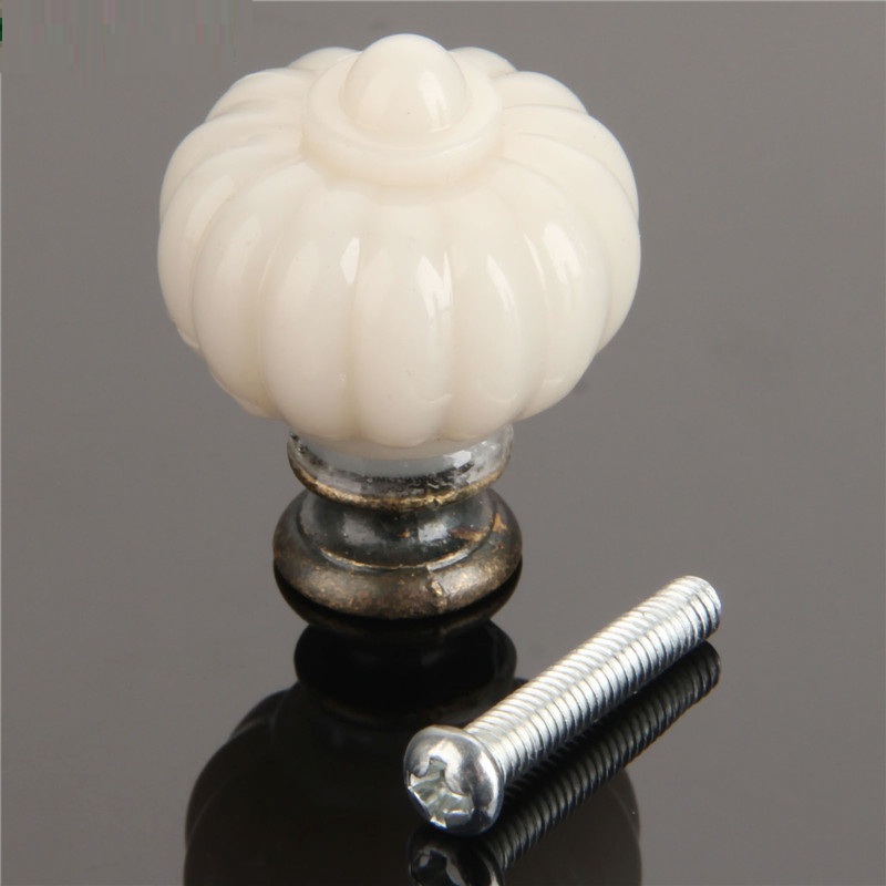 Furniture Hardware Jig - Pomo de acrílico de calabaza blanca