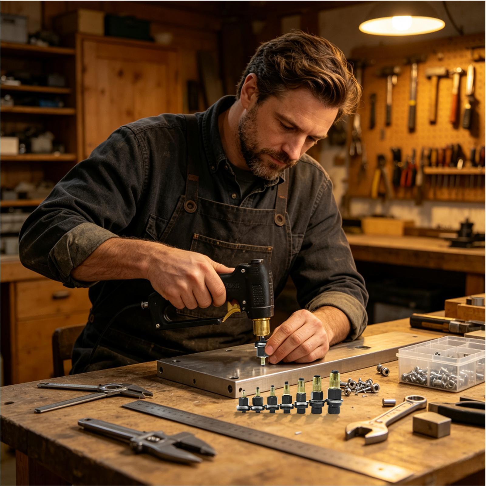 Furniture Hardware Threaded Inserts - Kit de Herramientas para Insertar Tuercas,