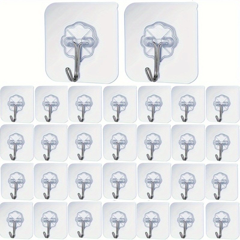 Door Stopper Heavy - Ganchos Autoadhesivos Transparentes Resistentes a los
