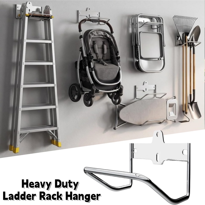 Door Stopper Heavy - Soporte Metálico Resistente para Escaleras, Ganchos