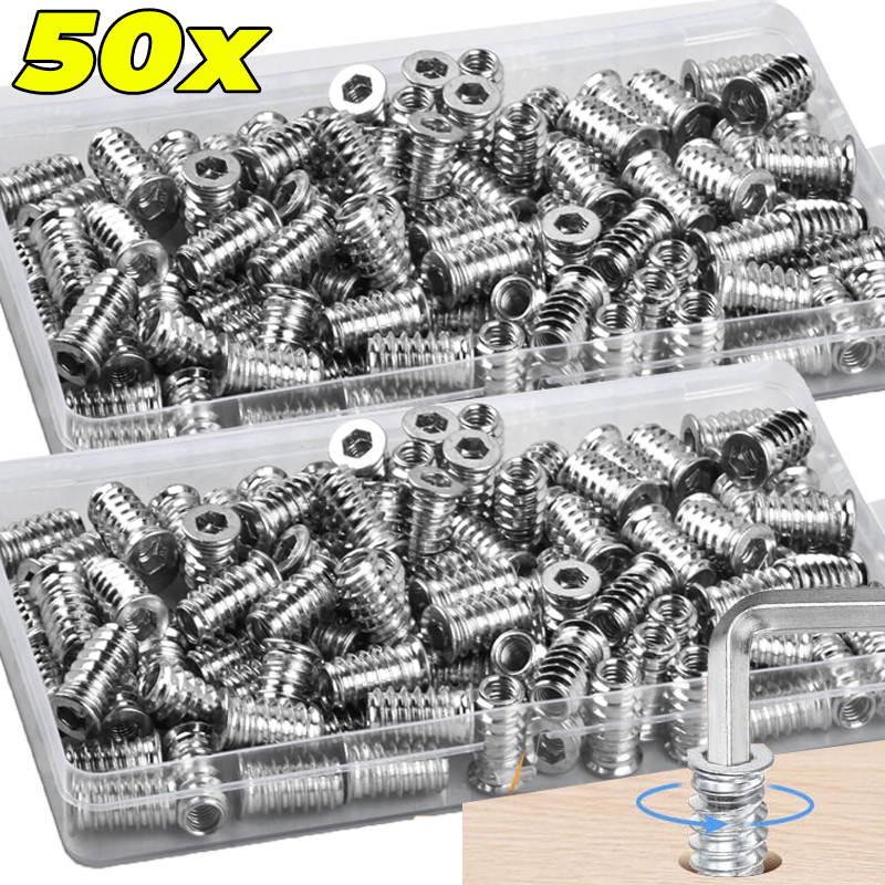 Furniture Hardware Threaded Inserts - Insertos Roscados de Acero al Carbono