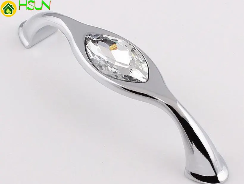 Unique Furniture Hardware - Tiradores de Cristal Elegantes de 3.75''