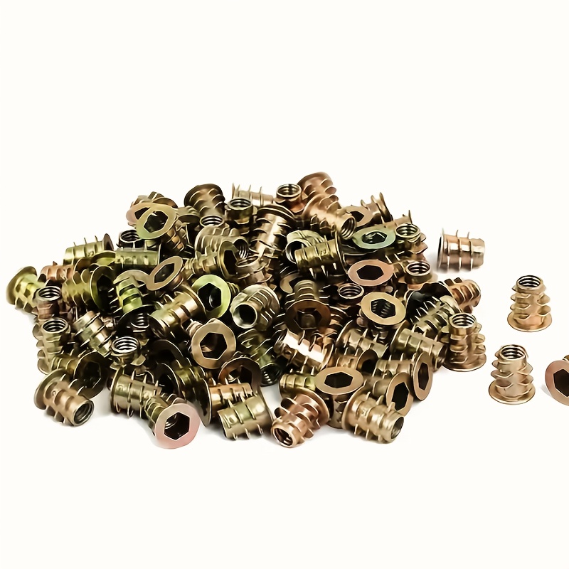 Furniture Hardware Threaded Inserts - 100 Piezas de Insertos Roscados de
