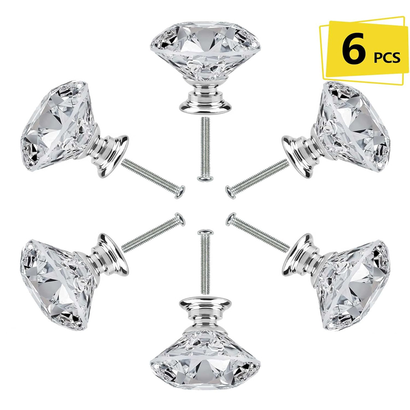 Furniture Hardware Jig - Juego de 6 Perillas Redondas de