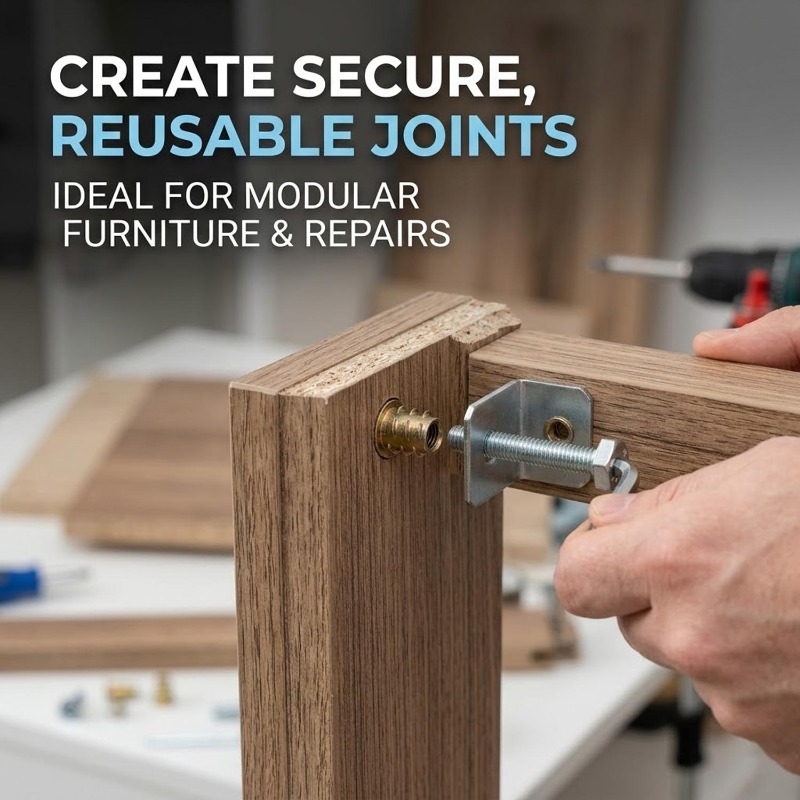 Tuercas de inserción roscadas  - Furniture Hardware Threaded Inserts reseña y precio