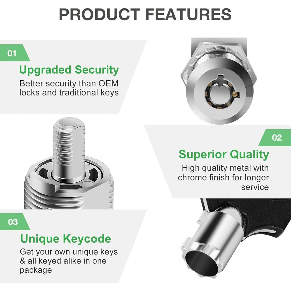 Paquete de 5 cerraduras para g - Cabinet Lock Key reseña y precio