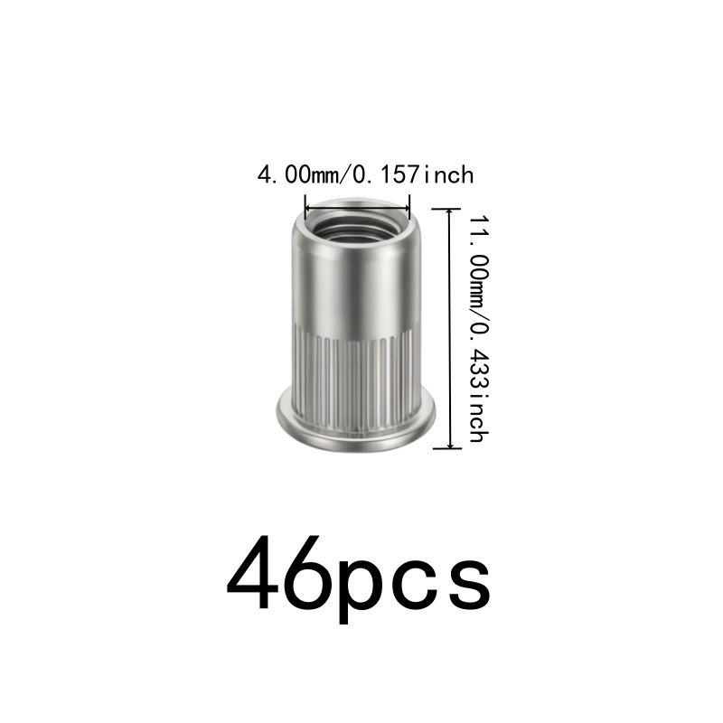 46 tuercas roscadas M4 resiste - Furniture Hardware Threaded Inserts reseña y precio
