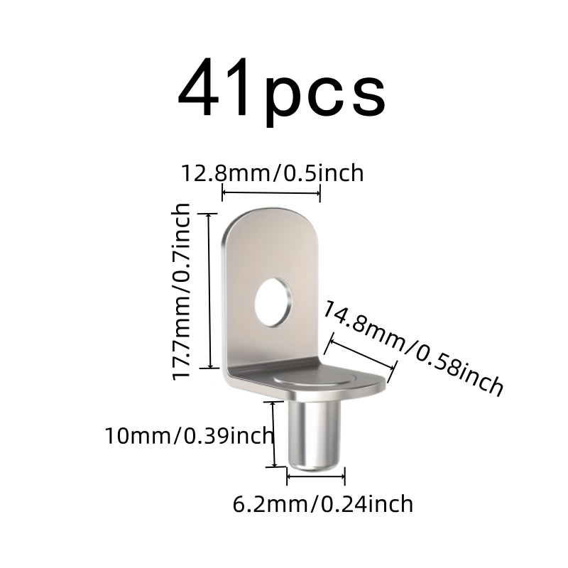 41 piezas de soportes para est - Shelf Peg Support reseña y precio