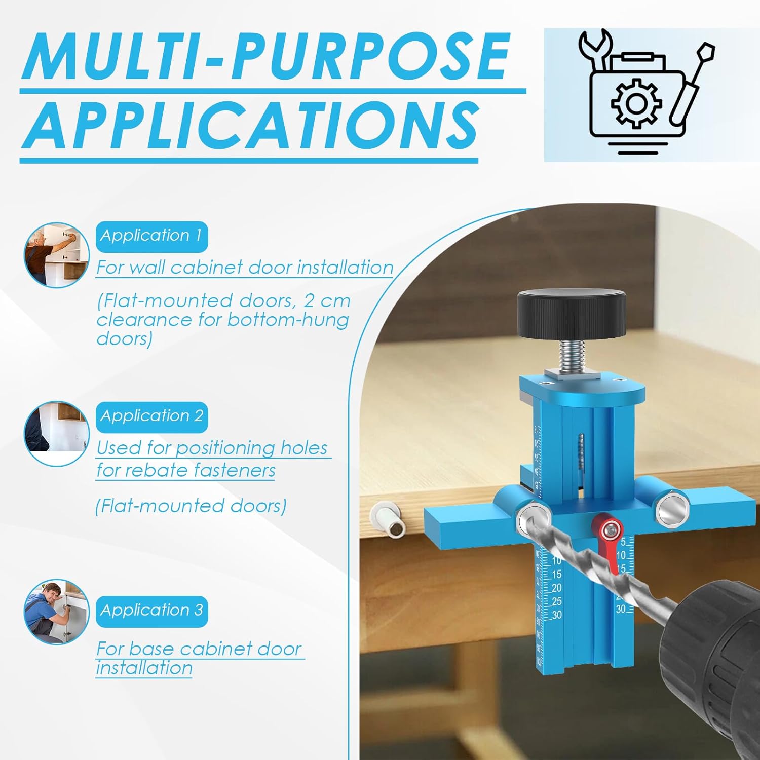 Plantilla de montaje 3 en 1 pa - Furniture Hardware Jig reseña y precio
