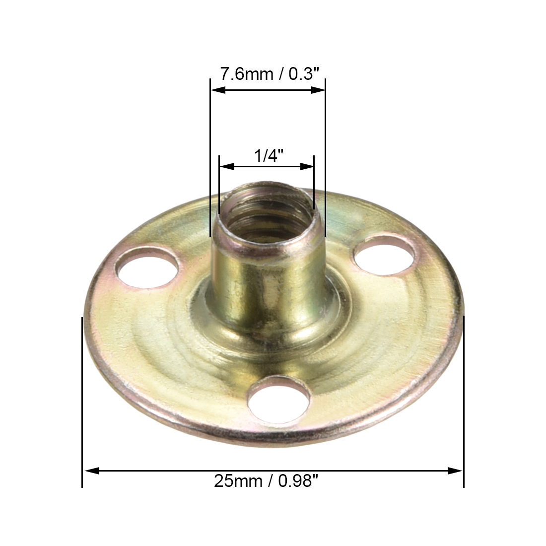 Tuerca en T de acero al carbon - Furniture Hardware Threaded Inserts reseña y precio