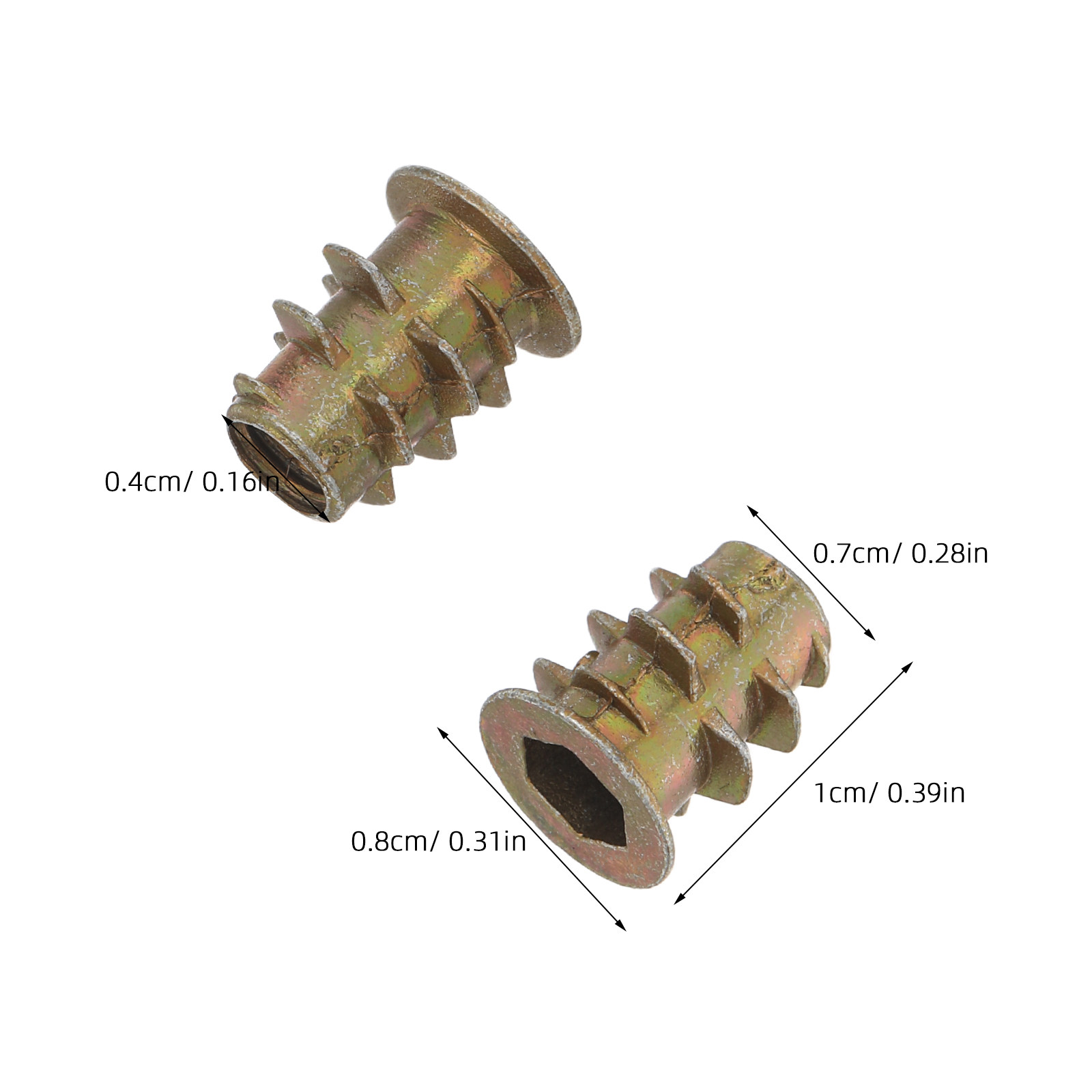 200 Piezas de Tuercas Roscadas - Furniture Hardware Threaded Inserts reseña y precio