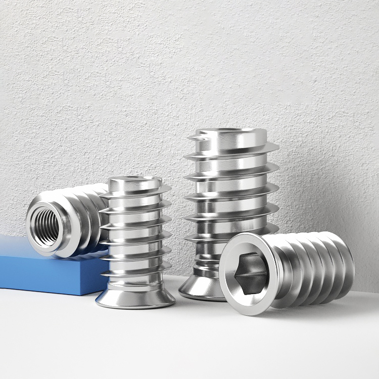 Tuercas de inserción hexagonal - Furniture Hardware Threaded Inserts reseña y precio