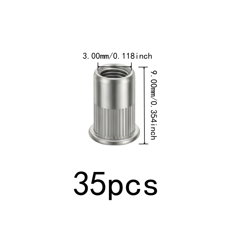 35 tuercas roscadas M3 resiste - Furniture Hardware Threaded Inserts reseña y precio
