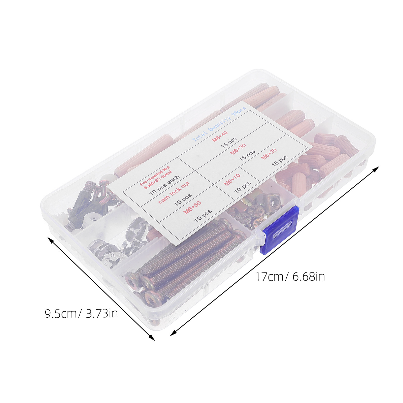 Juego de 95 piezas de herrajes - Furniture Hardware For Bed reseña y precio