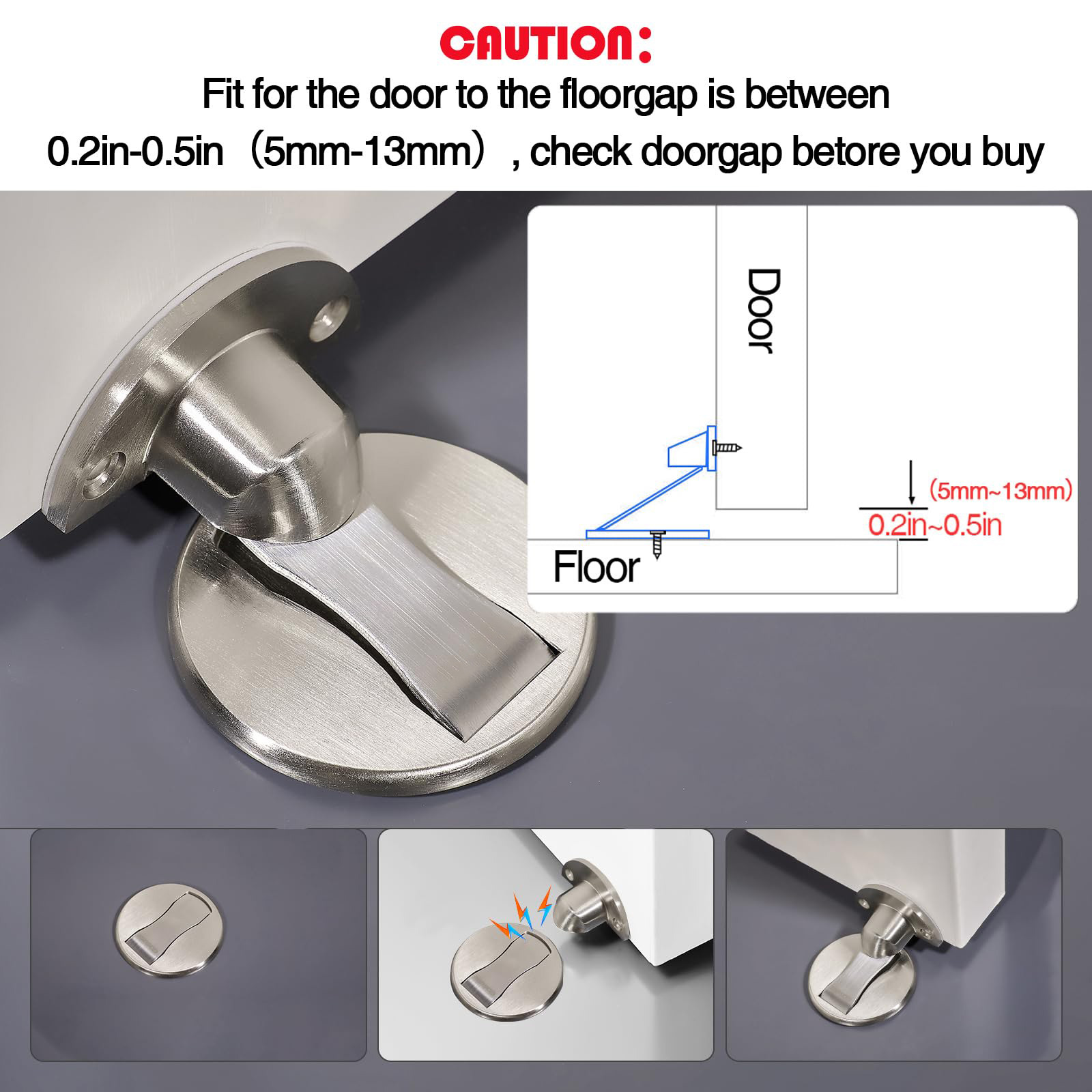 1 Unidad Tope de Puerta Magnét - Magnetic Catch Door reseña y precio