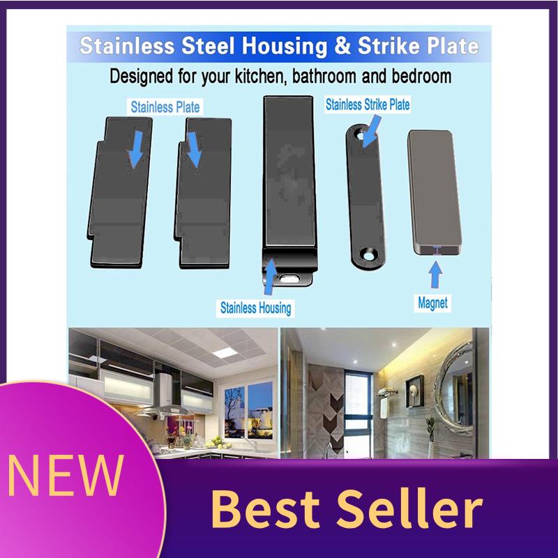 HFES Paquete de 4 pestillos ma - Magnetic Catch Door reseña y precio